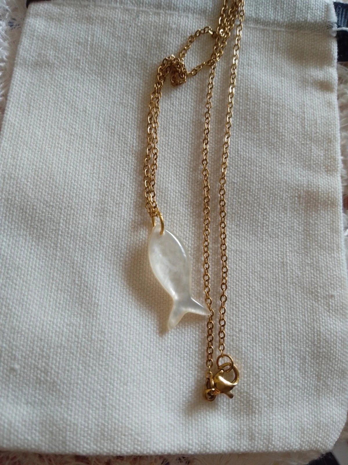 Collier poisson en n'acre naturelle – photo 2